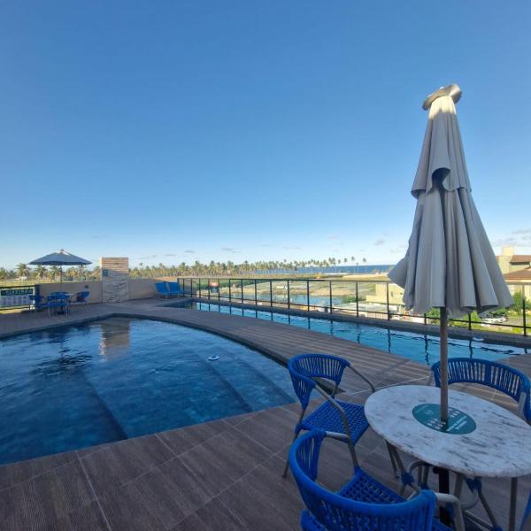 Flat completo 500m da Praia com Piscina e Wi-fi