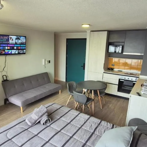 Ñuñoa, metro Irarrazabal, centrico, impecable, hotel a Santiago