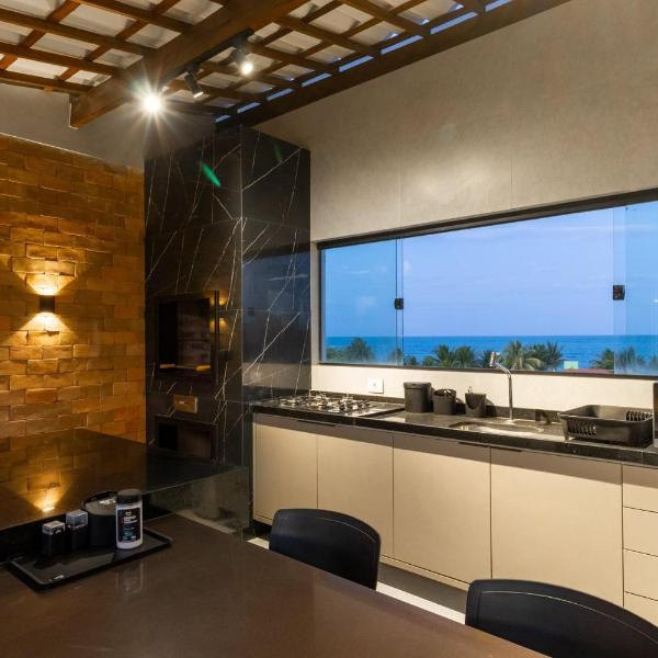 Jacuzzi 360° no Rooftop Vista Mar Perto de Carneiros