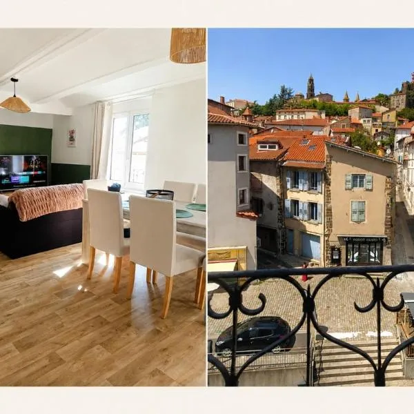 Appartement T3 cosy vue sur monuments, hótel í Le Puy en Velay