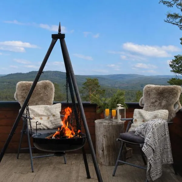 Cozy cottage with a Wonderful view - Hiking trails - Silence、Mjåvatnのホテル