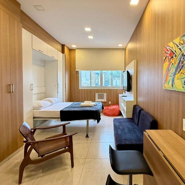 Studio ao lado da Mackenzie com ar condicionado