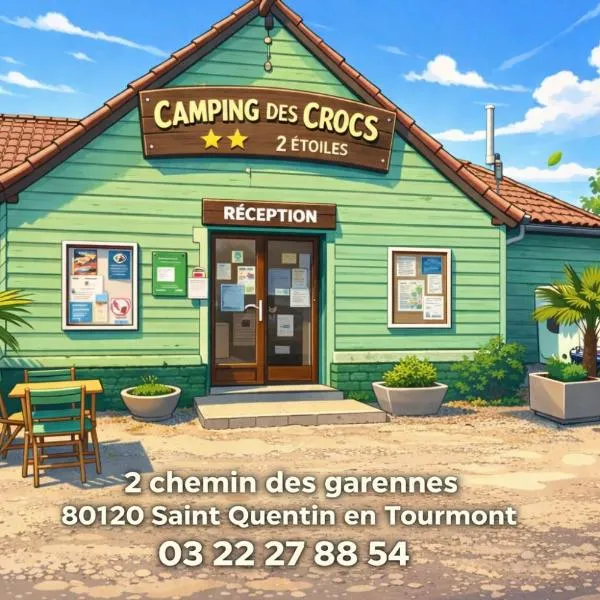 camping des crocs、サン・カンタン・アン・トゥルモンのホテル