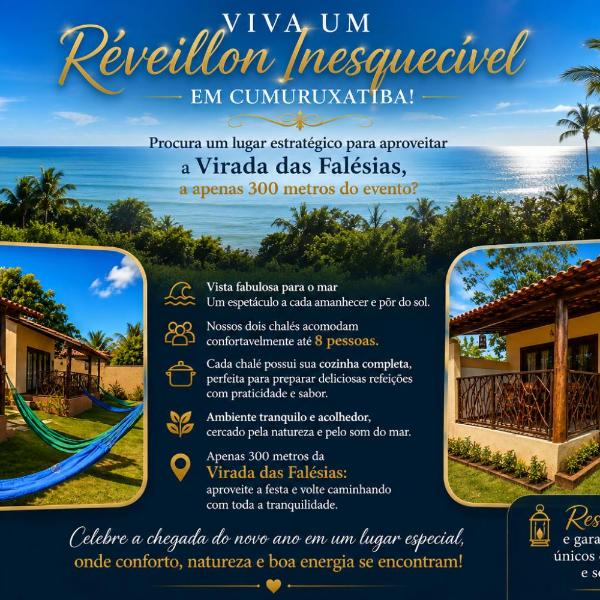 Paraíso da falésia em Cumuruxatiba com vista excepcional