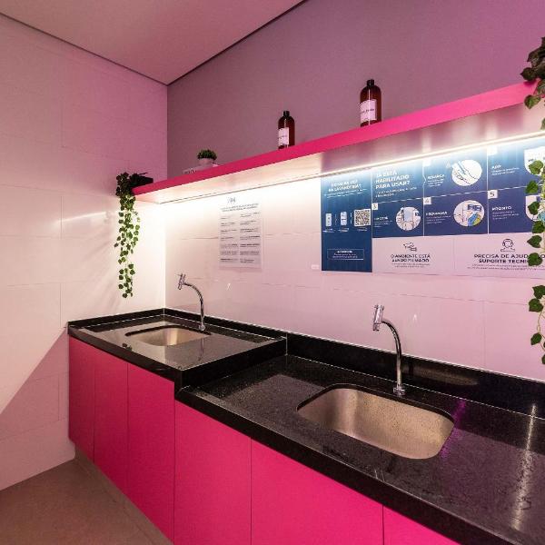 BHaus Brooklin On Florida | Studio Premium com Bicama | 19o andar | Acomoda 2 adultos e 2 crianças | Academia | Lavanderia pay per use | Recepção 24h | Minimercado | ao lado do Metrô | fd19 - Foto 3