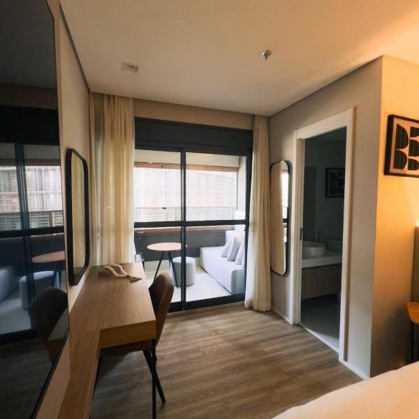 Studio Luxo nos Jardins l Frente ao Rosewood, Spa & Academia