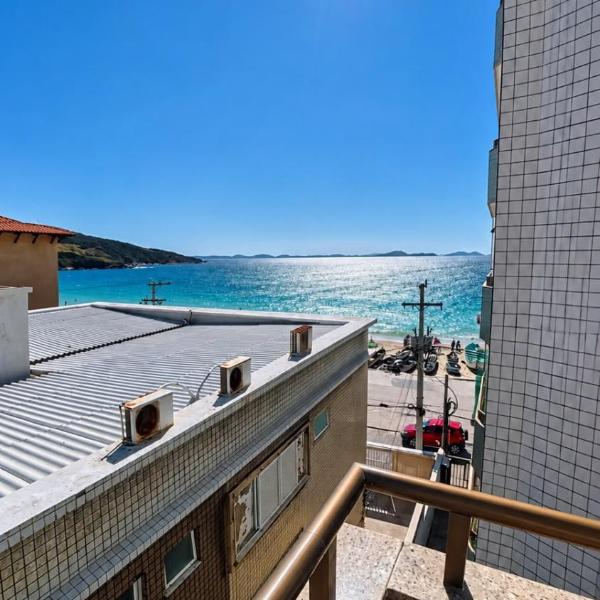 Pé na Areia REAL Vista Mar Varanda 8 pessoas