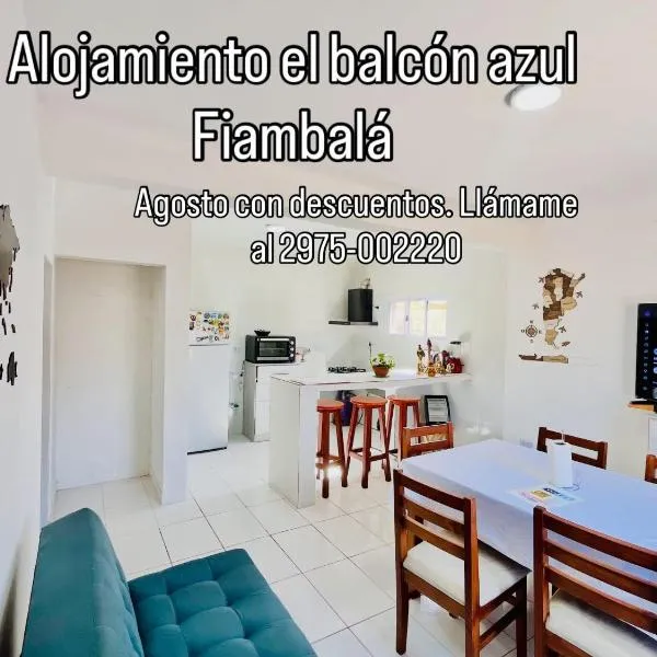 departamento el balcón azul Fiambalá, hotel em Fiambalá