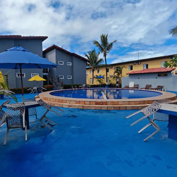 Apartamento 2 quartos com ar condicionado e piscina, há 3 min a pé da praia de taperapuan-300 mts - Foto 4
