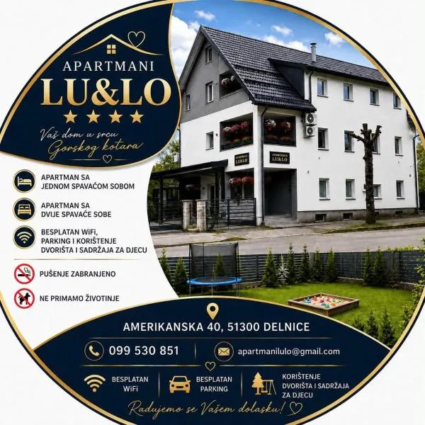 Apartmani LU&LO, ξενοδοχείο σε Delnice