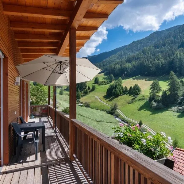 Pritscheshof Ferienwohnung Balkon, hotel in Malles Venosta