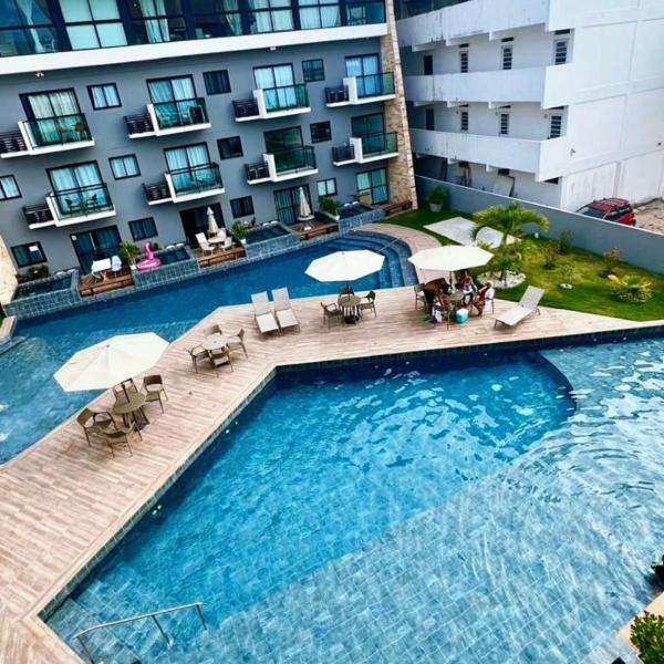 Flat completo a 7 min da praia e centro, wi-fi e piscina estilo resort - Foto 4