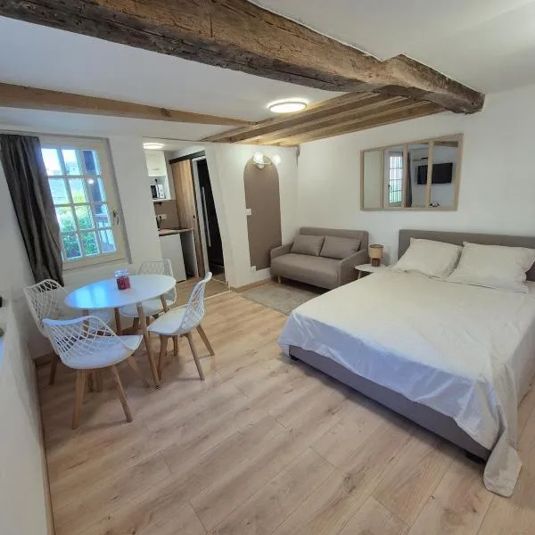 Studio de charme au coeur du vieux Rouen Calme et jardin、ルーアンのホテル