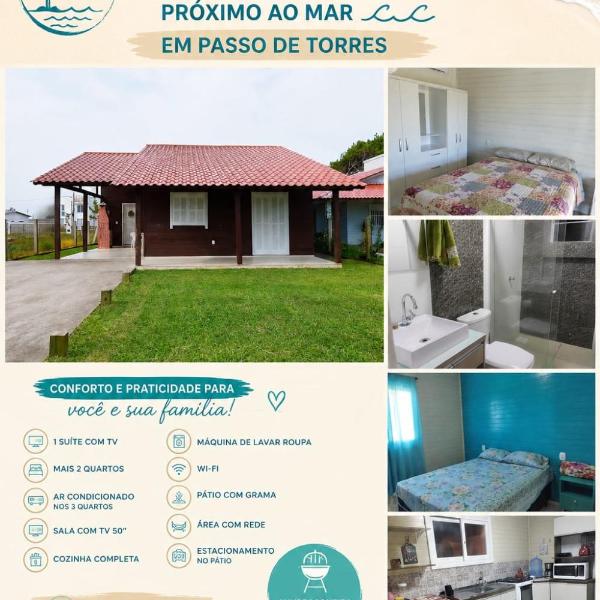Casa espaçosa 100m do mar Passo de Torres