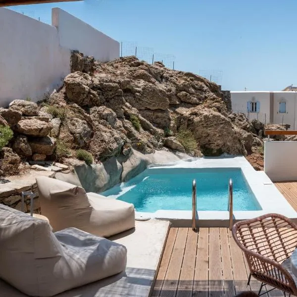 Villa Xýlo Tinos Private Pool & Sea View, hotel din Kionia