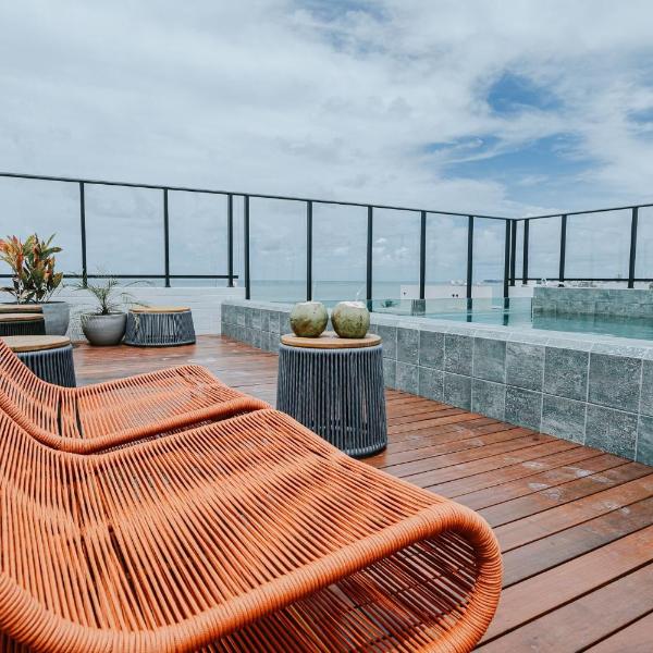 Flat no Get One - 50 metros da praia - Foto 3