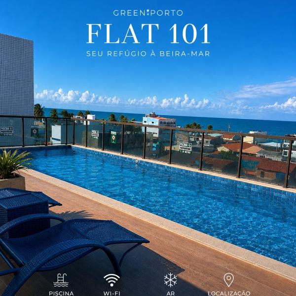 Flat com Rooftop à 100metros das Piscinas Naturais