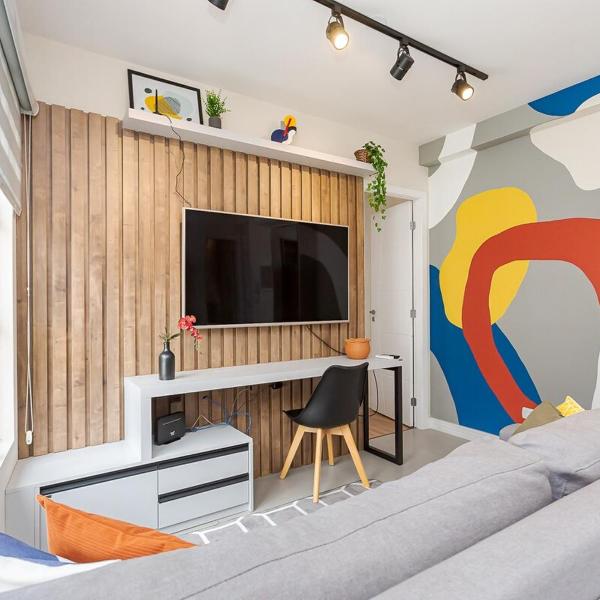 Apto com 2 Ar Cond, Forno e 01 Quarto
