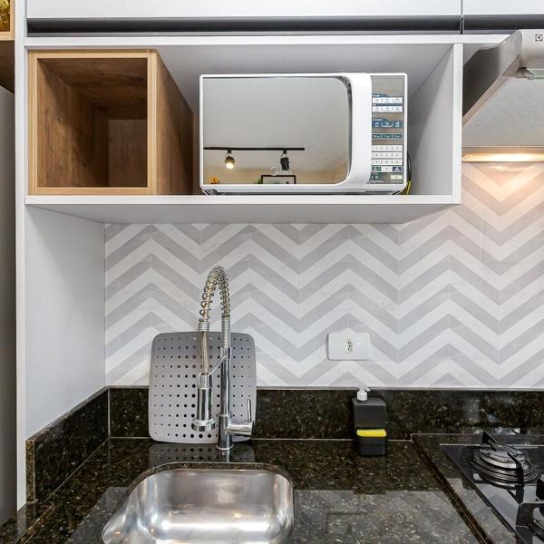Apto com 2 Ar Cond, Forno e 01 Quarto - Foto 3