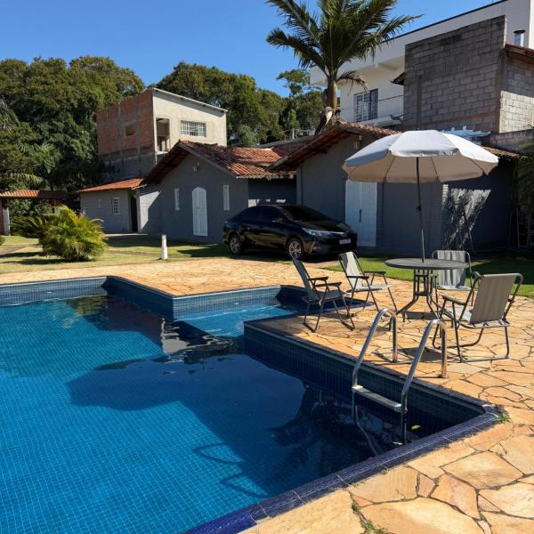 Casa de campo ibiúna com 3 suítes sendo chalés individuais
