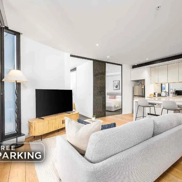 Level 50 Ocean View Apartment with Free Parking, Near Marvel Stadium โรงแรมในเมลเบิร์น