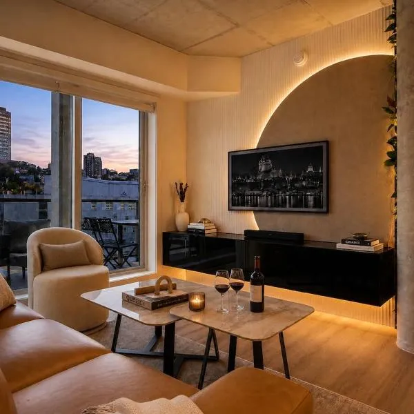 Signature condo Rooftop pool & BBQ terrace, hotel v destinaci Quebec