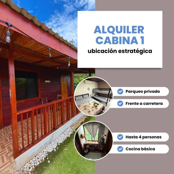 Cabinas Entre Playas, hotel in Huacas