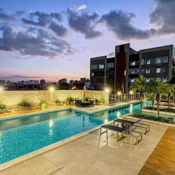 Apartamento no Hub 506 Vista para Piscina