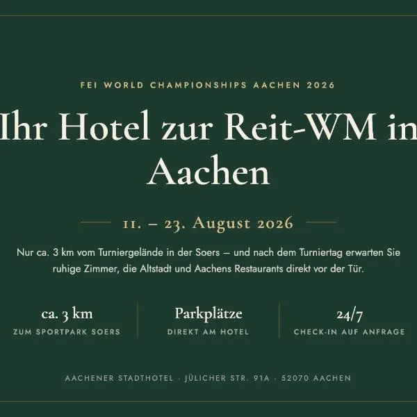 Aachener Stadthotel, hotel in Aachen