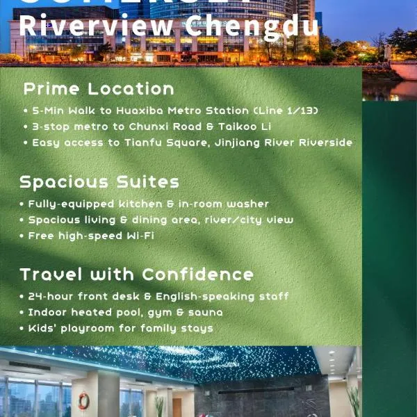 Somerset Riverview Chengdu, hotel in Chengdu