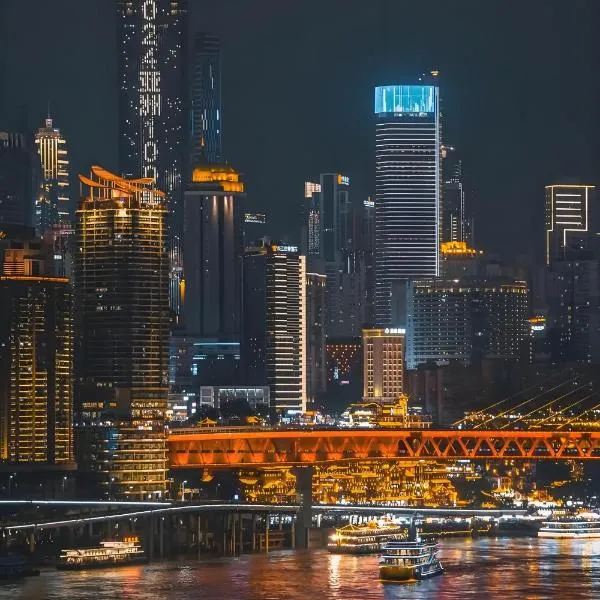 Viesnīca Pilot River View Hotel -Chongqing Jiefangbei Hongyadong Branch Čuncjinā