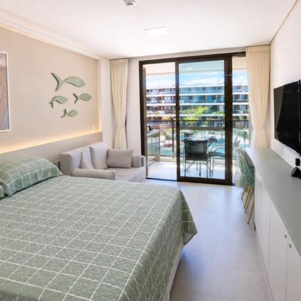 Flat Verde Mar - Muro Alto - Piscinas, lazer e 5 min da praia