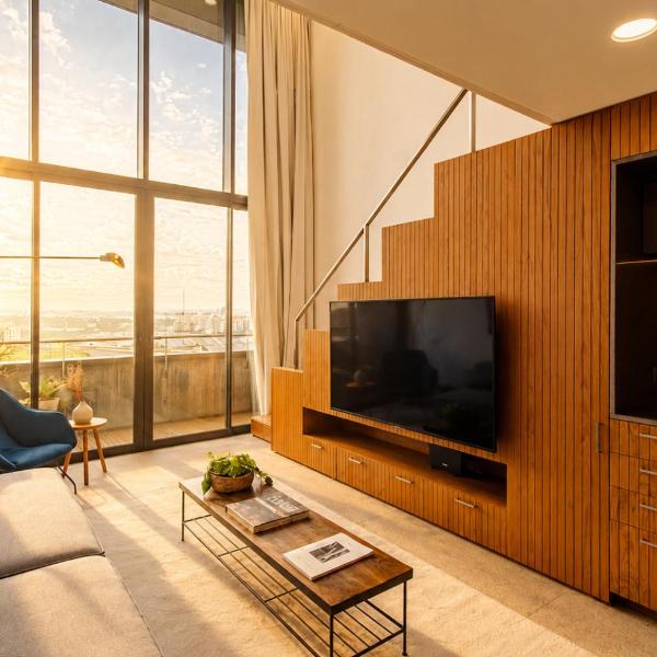Loft design com varanda na Vila Madalena
