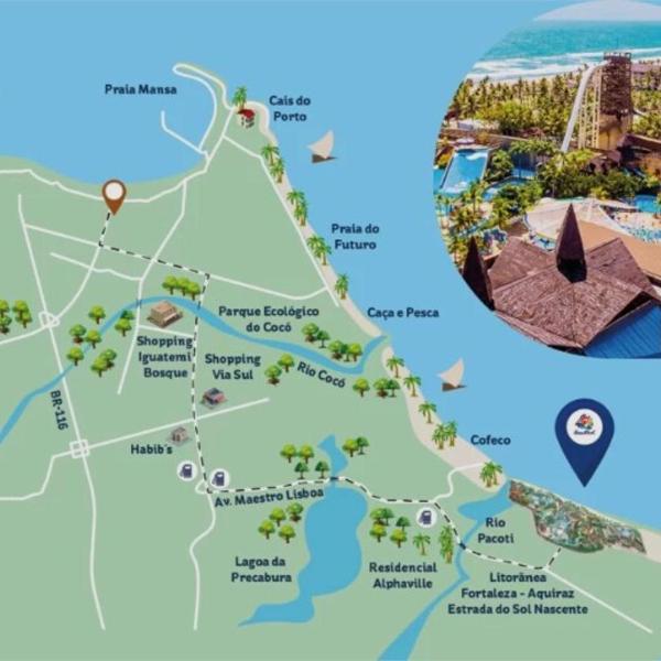 Apto by season in Eusébio near Beach Park - Foto 5