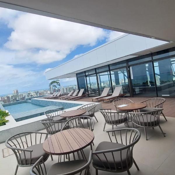 Studio Prime, Rooftop com Piscina e Academia