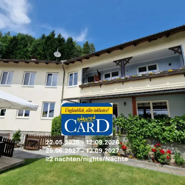 Pension Sonnenheim inkl ZomerKärntenCard, hotel em Gmünd in Kärnten