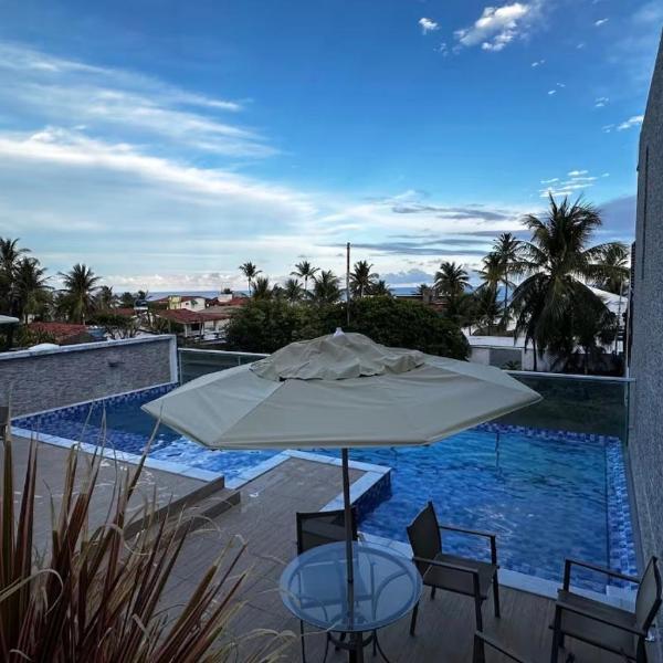 Lindo apt com vista mar em Enseada dos corais
