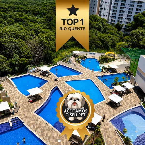 Flat Super Luxo - Rio Quente - Acesso Ao Rio