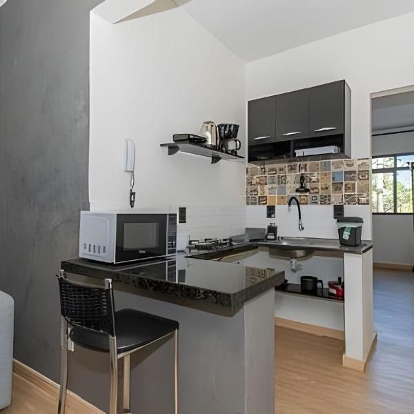 Studio bem localizado com vista livre e a/c - Foto 4