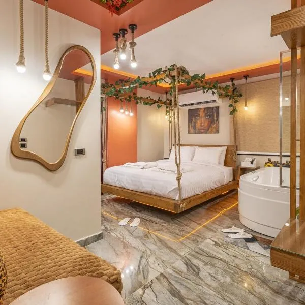 Jungle jacuzzi studio 1BD self check in Cairport – hotel w Kairze