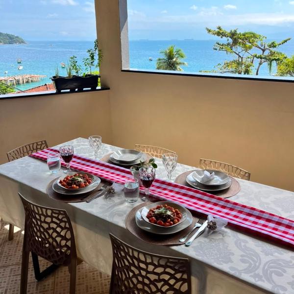Casa Maravista - Vista para o mar - 2 quartos - Praia de Araçatiba - 7 hóspedes