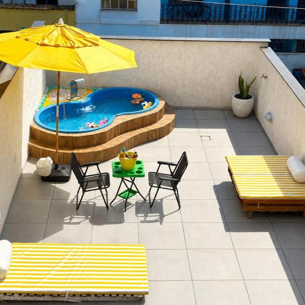 Studio com piscina privativa no centro do Rio De Janeiro
