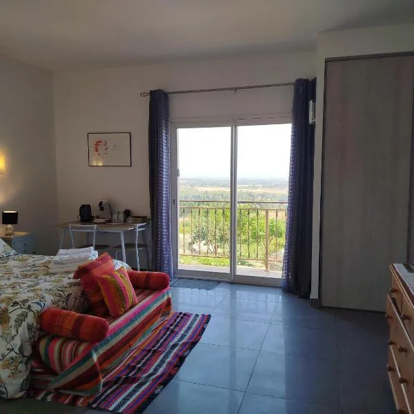 Guest-house de l’amandier - Vue cité médiévale, hótel í Roullens