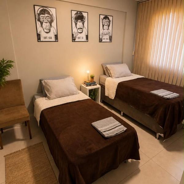Apartamento 2 quartos completo no Bueno, até 5 hóspedes, ao lado Vaca Brava - Foto 2