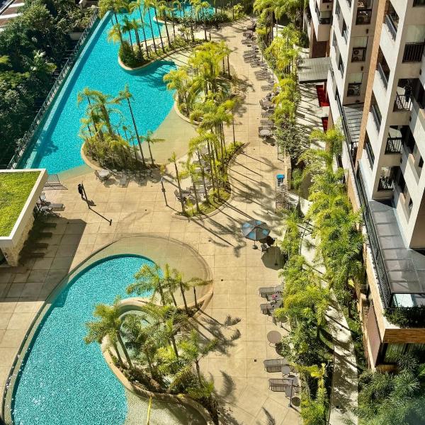 Luxury resort apartment with pool view in resort São Paulo Resort