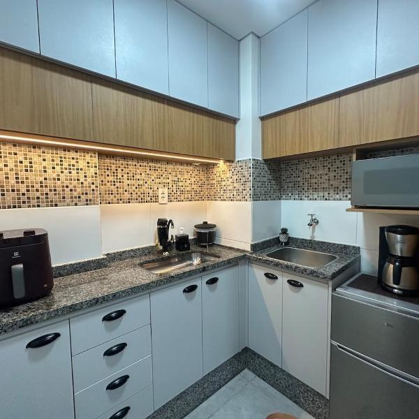 Studio com piscina e academia