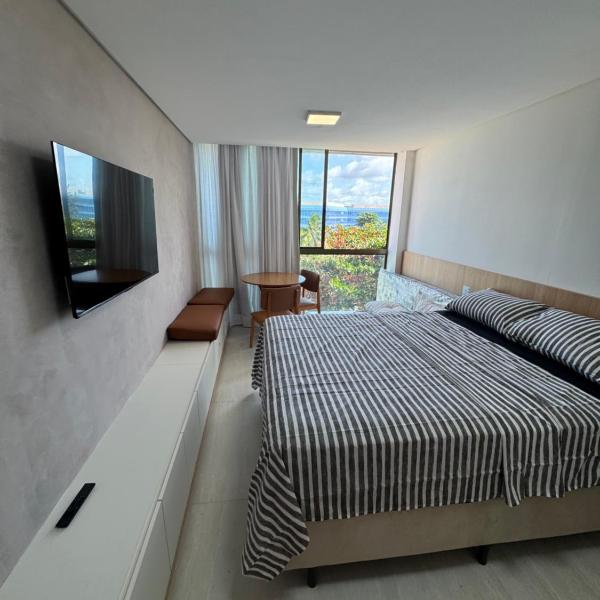 Flat completo com vista mar à 70m da Praia dos Carneiros - Foto 2