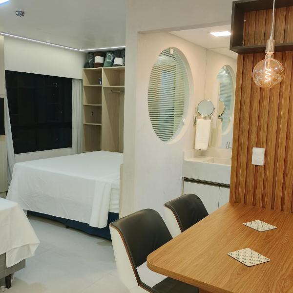 Flat moderno a 50 m do mar em boa viagem