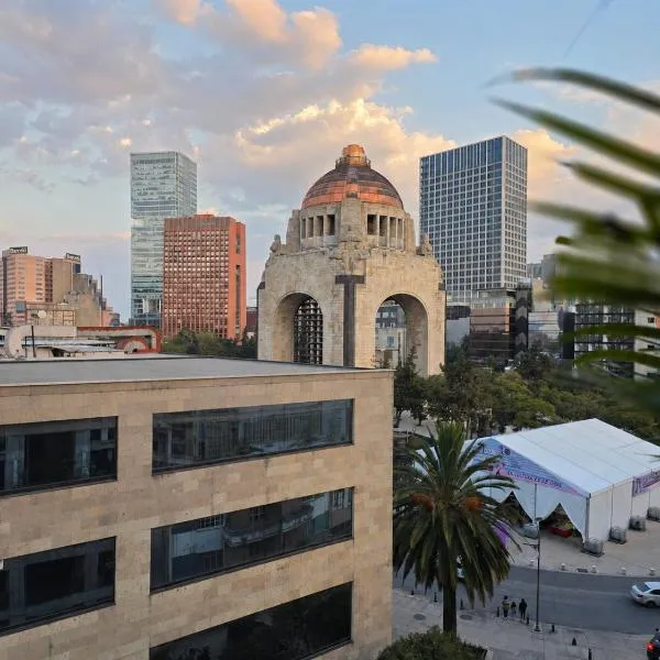 View of the monument, terrace, gym, co-working space, hotel en Ciudad de México