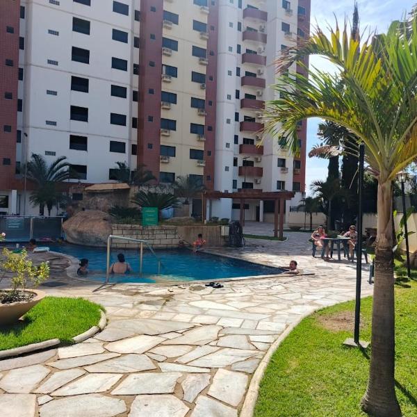 Apartamento completo com cozinha, Ar Condicionado, Piscina 24h, Toboágua no Golden Dolphin em Caldas Novas - Foto 5